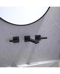 Greenspring Two-Handle Wall Mounted Bathroom Faucet