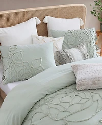 Peri Home Chenille Rose 3-Pc. Duvet Cover Set, Full/Queen