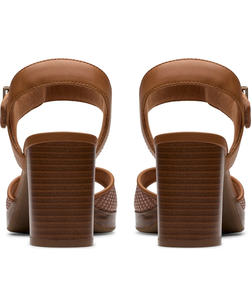 Clarks Collection Women's Ambyrlyn Faye Block Heel Sandals
