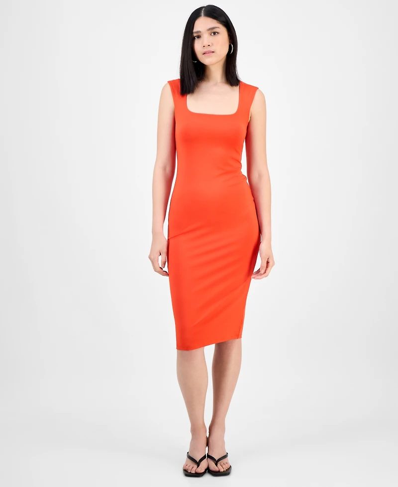 Bar Iii Women's Scoop Tank Sleeveless Midi Dress, Exclusively at Macy's