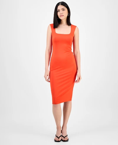 Bar Iii Women's Scoop Tank Sleeveless Midi Dress, Exclusively at Macy's