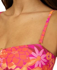 Becca Womens Copacabana Bandeau Tankini Top High Waist Bottoms