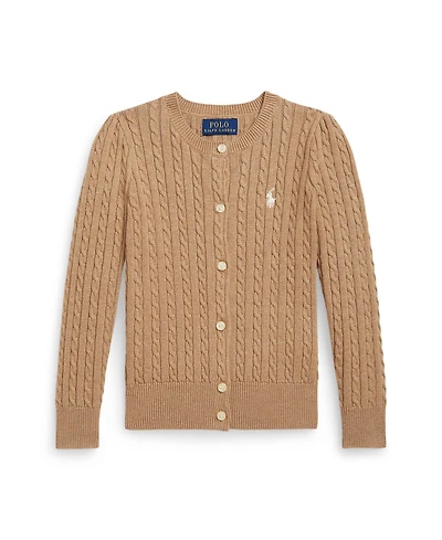 Polo Ralph Lauren Little Girls Mini-Cable Cotton Cardigan Sweater