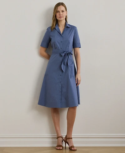 Lauren Ralph Lauren Petite Elbow-Sleeve Shirtdress