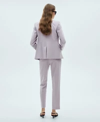 Mango Women's Fitted Suit Jacket