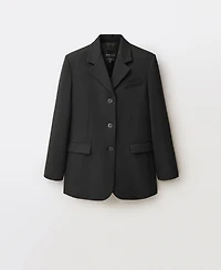 Mango Women's Straight Button Suit Blazer
