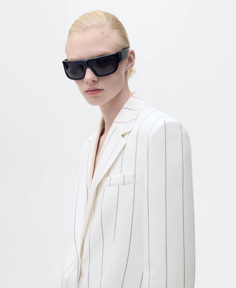 Mango Women's Pinstripe Suit Jacket
