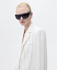 Mango Women's Pinstripe Suit Jacket