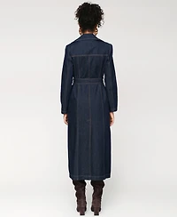 Avec Les Filles Women's Double-Breasted Belted Trench Coat