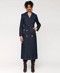 Avec Les Filles Women's Double-Breasted Belted Trench Coat