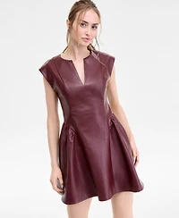 Seni & Cade Juniors' Faux Leather Mini Dress