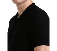 Perry Ellis Men's Mesh Button-Front Shirt