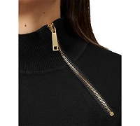 Melissa Paige Women's Mock-Neck Side-Zip Sweater