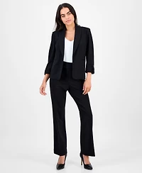 Ak Anne Klein Petite Shawl-Collar Open-Front Jacket