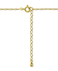 Giani Bernini Cubic Zirconia Solitaire Pendant Necklace 18k Gold over Sterling Silver, 16" + 2" extender, Exclusively at Macy's
