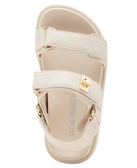 Steve Madden Toddler and Little Girls T-Mona Footbed Sandals