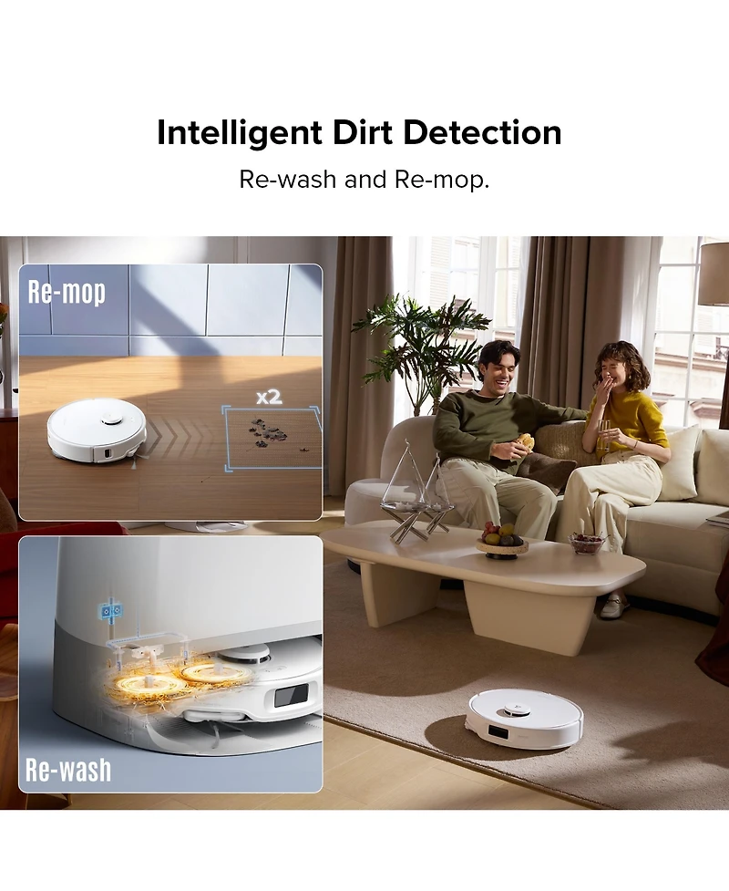 Roborock Qrevo Curv 5A1 Robot Vacuum and Mop with Zero-Tangling Design, FlexiArm Tech & Hands-Free Dock, Auto Mop Lifting, Pet Friendly
