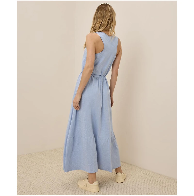 Pact Women's Organic Cotton Relaxed Slub Tank Maxi Dress