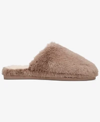 State of Day Women's Boxed Two-Tone Faux-Fur Slide Slippers, Macy's Exclusive