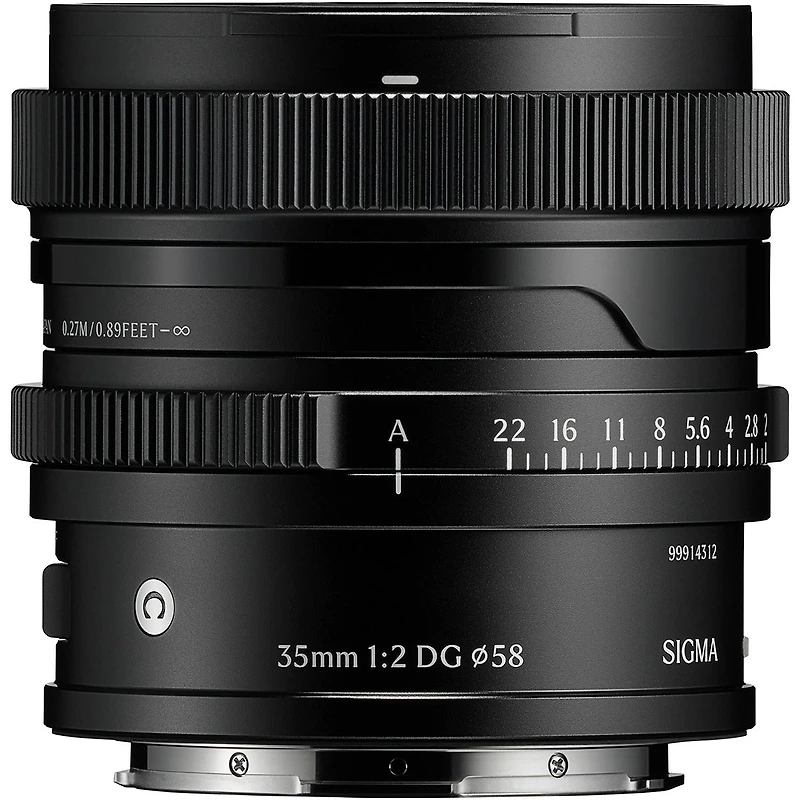 Sigma 35mm f/2 Dg Contemporary Lens for L Mount, Black