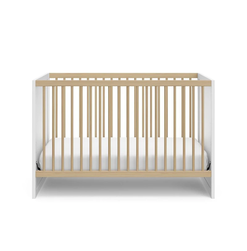 Storkcraft Calabasas 3-in-1 Convertible Crib (White with Driftwood)