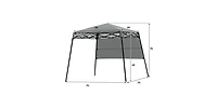 7 x 7 Feet Pop-up Canopy Tent with Carry Bag and 4 Stakes