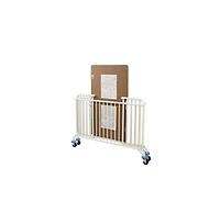 L.a. Baby Full Size Metal Holiday Folding Crib