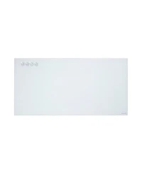 ECR4Kids MessageStor Magnetic Dry-Erase Glass Board with Magnets8in x 36in, White