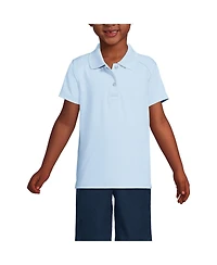 Lands' End Girls Short Sleeve Feminine Fit Rapid Dry Polo Shirt