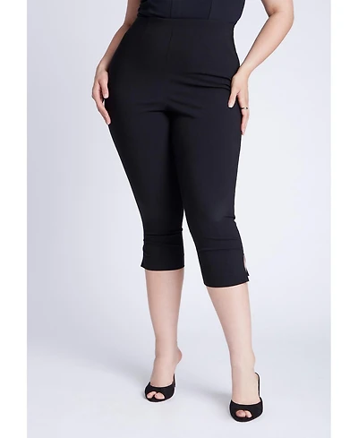Eloquii Women's Slim Stretch Capri