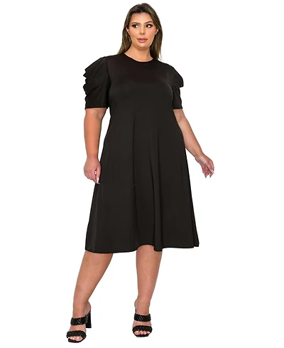 L I V D Plus Aleyna Flare Dress