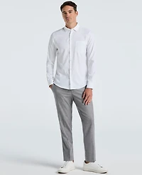 Perry Ellis Portfolio Men's Modern Fit Sharkskin Dress Pants