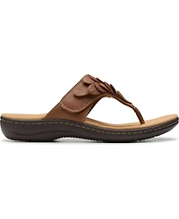 Clarks Collection Women's Laurieann Palm Flip-Flop Sandals