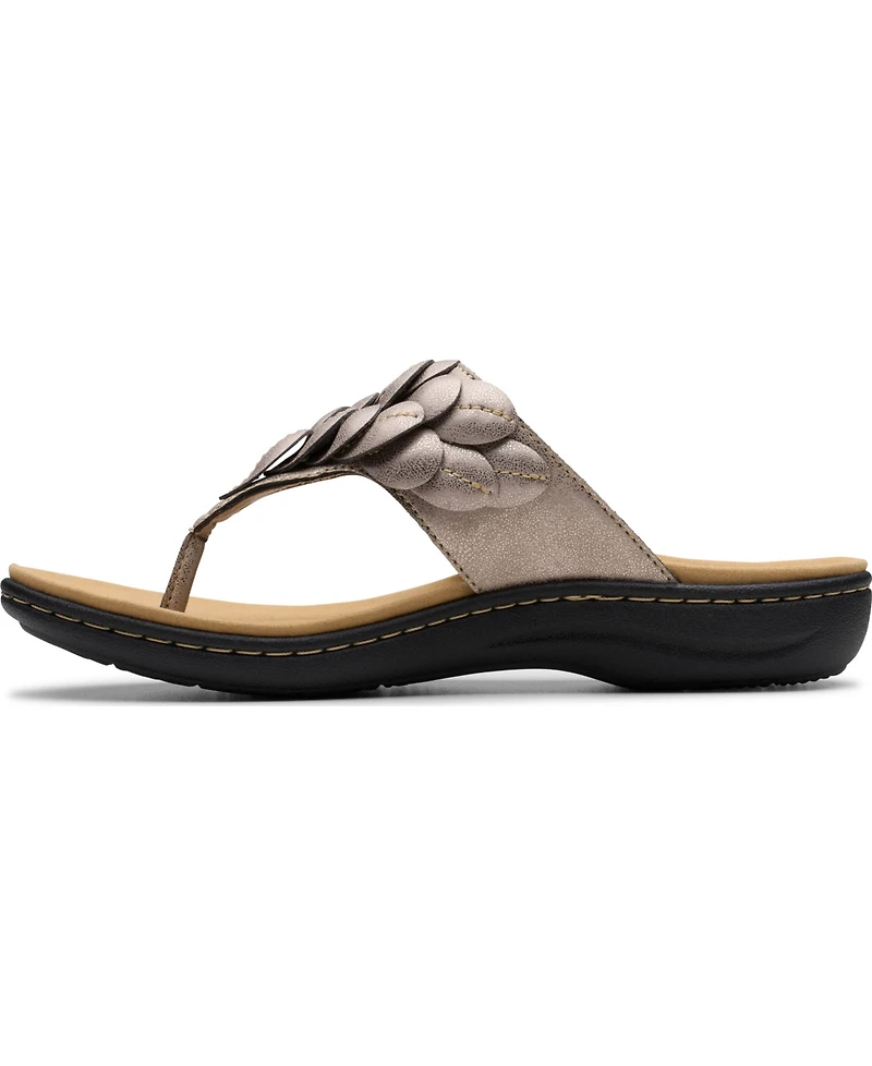 Clarks Collection Women's Laurieann Palm Flip-Flop Sandals