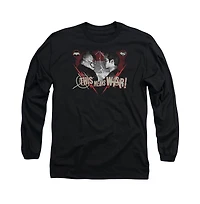 Batman V Superman Mens This Means War Long Sleeve Adult Tee / T-Shirt