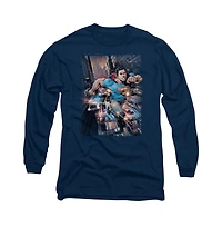 Superman Men's Action Comics 1 Long Sleeve Adult Tee / T-Shirt