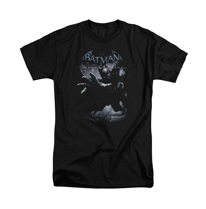 Batman Arkham Origins Mens Out Of The Shadows Short Sleeve Adult Tall Tee / T-Shirt
