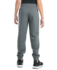 adidas Big Boys Elastic-Waistband Essential Logo Fleece Heather Jogger Pants
