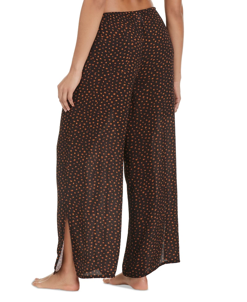 Bar Iii Women's Safari Heat Drawstring Pants Cover-Up, Exclusively at Macy's