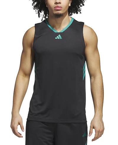 adidas Men's Bball Logo Graphic Tank Top