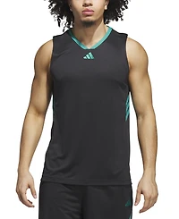 adidas Men's Bball Logo Graphic Tank Top