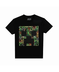 Minecraft Big Boys Creepers And Character Heads Crew Neck Short Sleeve 4pk Tees-xl