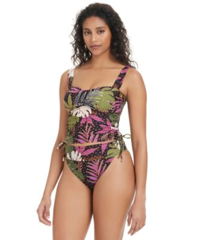 Bar Iii Womens Safari Heat Tankini Top Bottoms Exclusively At Macys