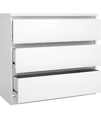 Tvilum 26.77" Wood 3 Drawer Chest