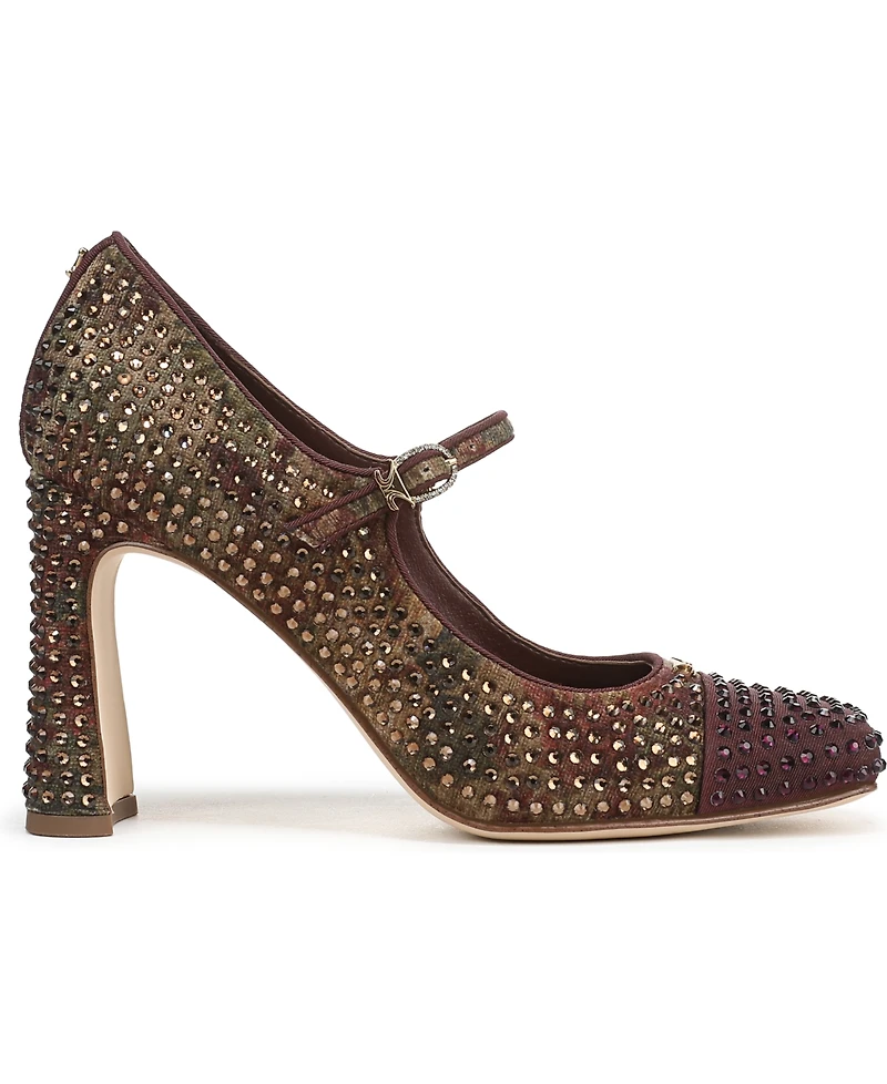 Circus Ny by Sam Edelman Women's Elora Glitz Blade-Heel Mary-Jane Pumps