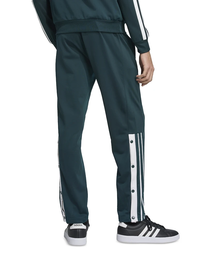adidas Men's Stripe Logo Snap Pants