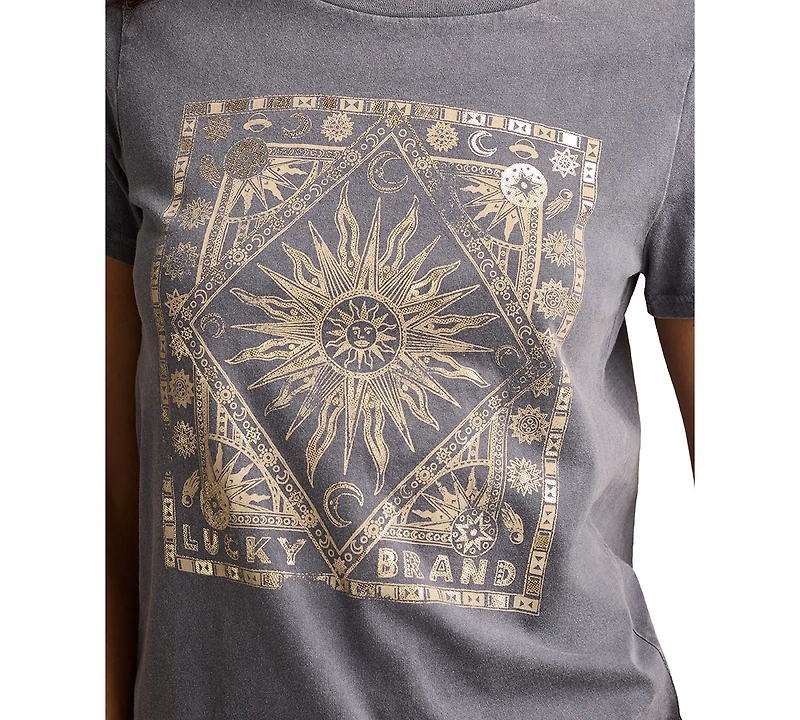 Lucky Brand Women's Celestial Frame Classic T-Shirt