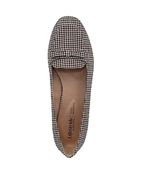 LifeStride Women's Claudine Square Toe Block Heel Ballerina Flats