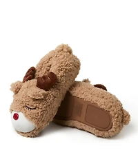 Dearfoams Men's Unisex Adult Animal Closed Back House Slipper - Santa