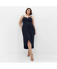 City Chic Plus Sassy V Dress